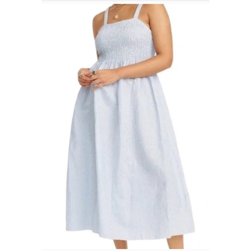 J. Crew Light Blue Midi Dress